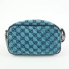 Gucci GG Marmont Crossbody Dark 447632 Auth F/S 2