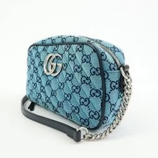 Gucci GG Marmont Crossbody Dark 447632 Auth F/S 3