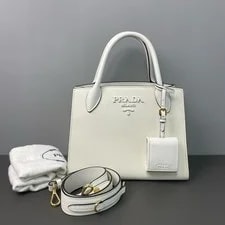 Prada — Auth Prada Structured With Detachable Strap — Handbag — resale