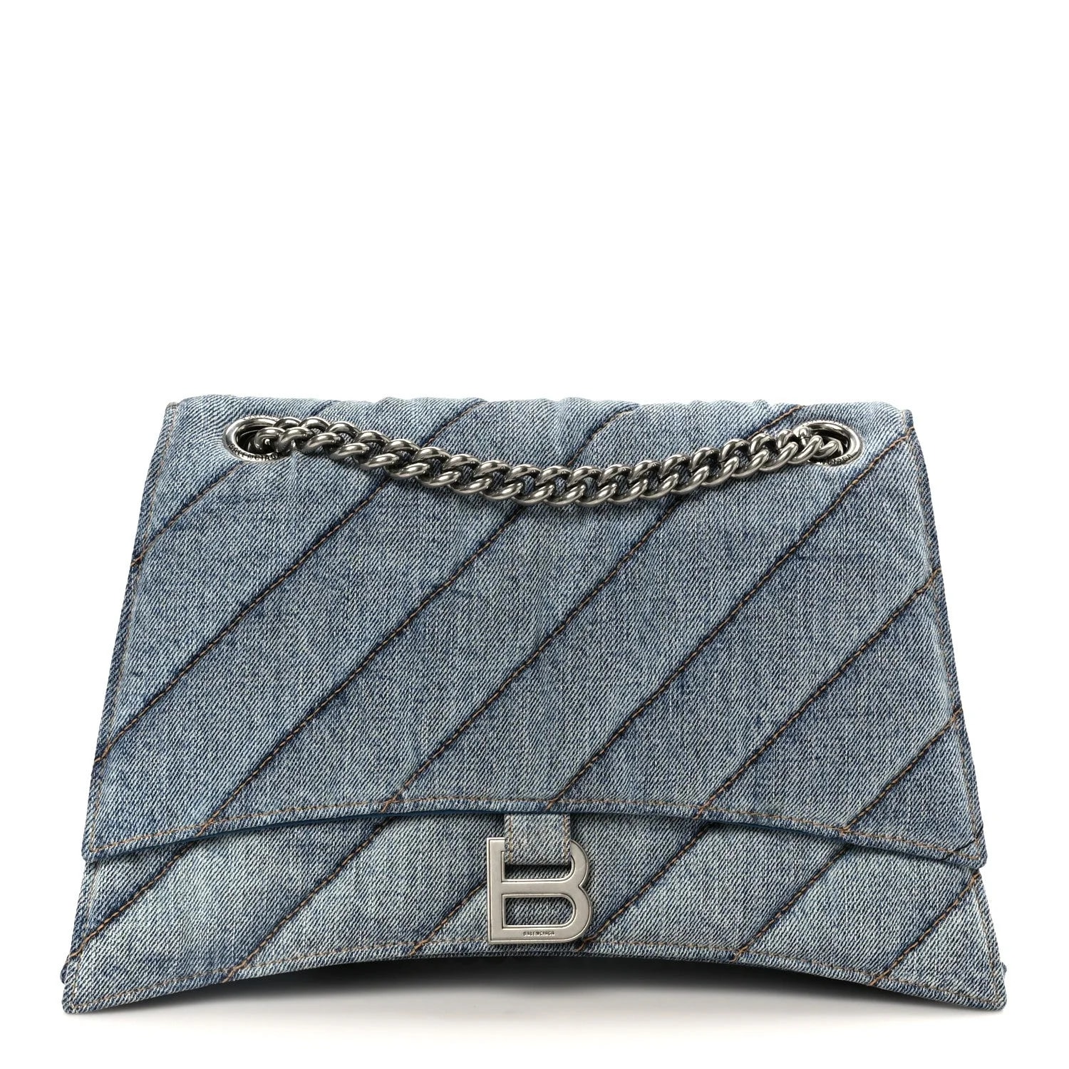 Balenciaga — Washed Quilted Medium Crush Chain — Handbag — resale