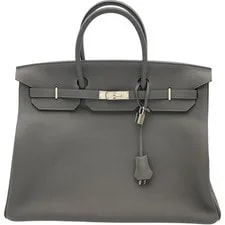 Hermès — Hermes Birkin 40 U Stamp 2022 Grigio Meyer Hardware #OK186 — Handbag — resale