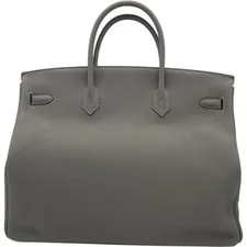 Hermes Birkin 40 U Stamp 2022 Grigio Meyer Hardware #OK186 3
