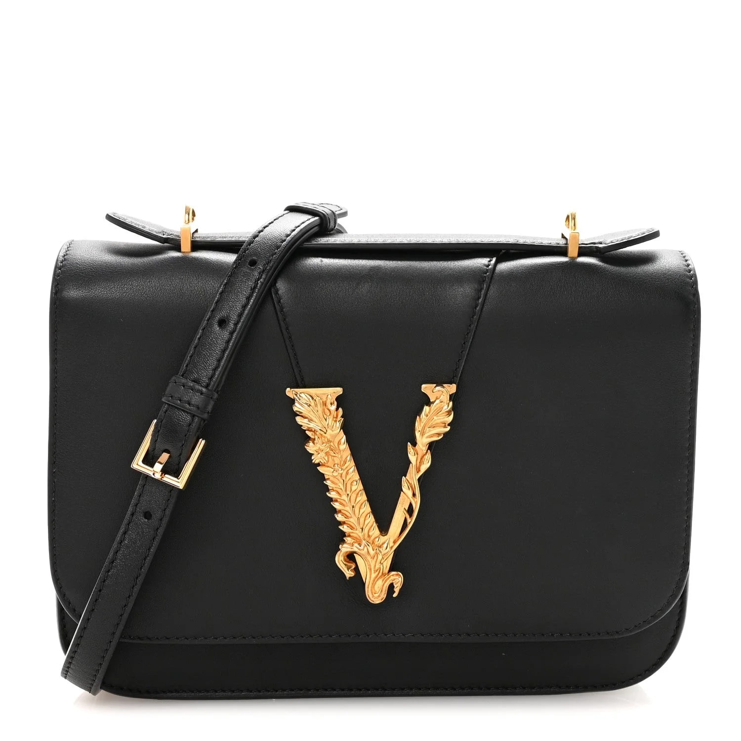 Versace — Vitello Barocco Virtus Top Handle — Handbag — resale