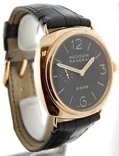 Panerai Radiomir 8 Day 18K Rose Gold Black Dial / Box G Pam00197 3