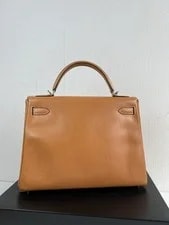 Auth Hermes Kelly 32 HW Top Handle Rank AB 3