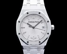 Audemars Piguet — Audemars Piguet 77450ST.OO.1361ST.02 Royal Oak Selfwinding 34MM SS Silver Dial — Watch — resale