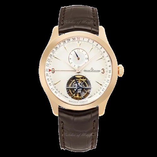 Worldofluxuryus — Jaeger-LeCoultre Master Control Tourbillon Dualtime 18K Rose Gold ’s — Watch — resale