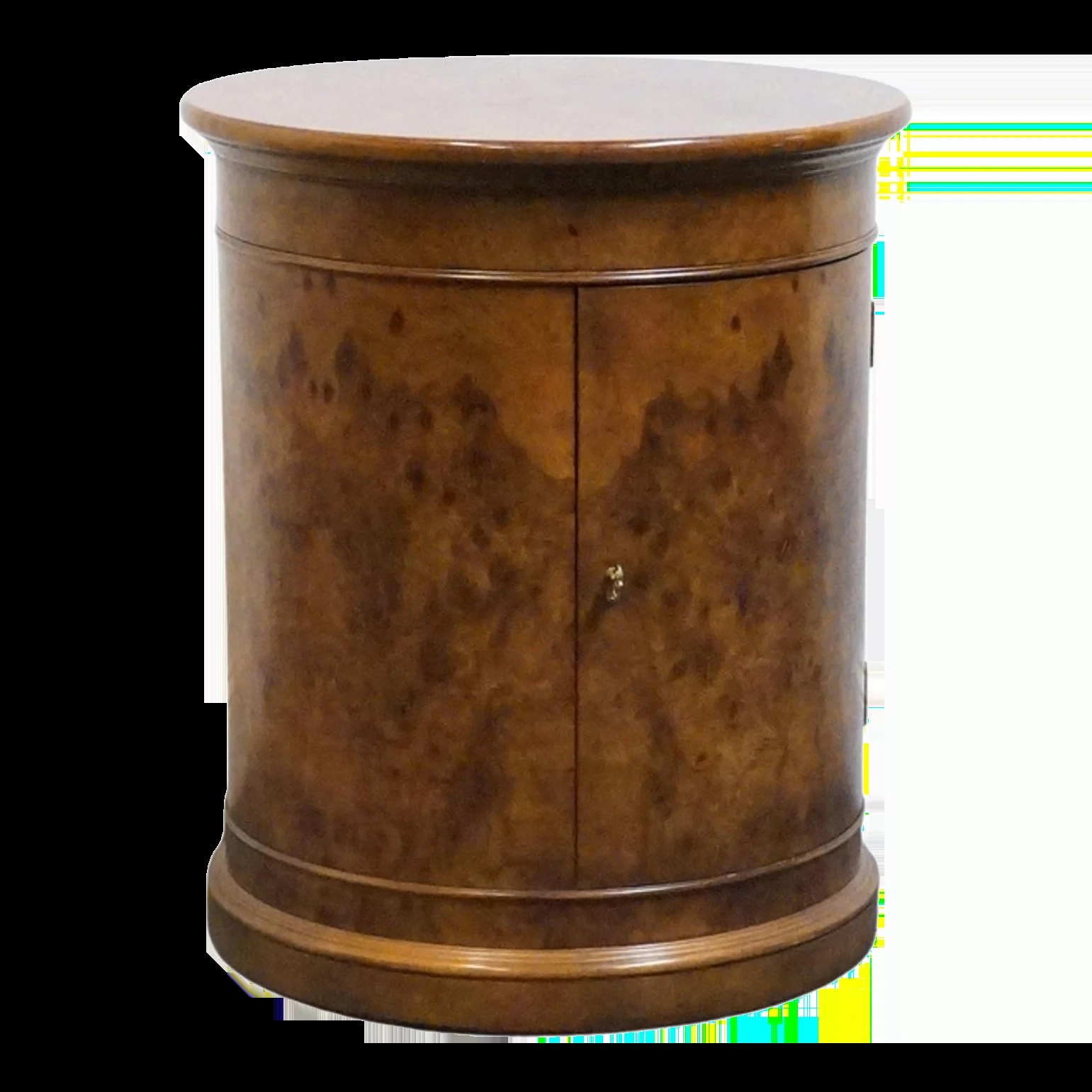 Henredon — Henredon Furniture Traditional Style Bird's Eye 21" Accent Round Storage End 4700-43 — Furniture — resale