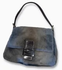 Fendi — Fendi Baguette Mama Fall 1999 Karl Lagerfeld Exotic Squirrel Fur — Handbag — resale