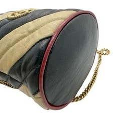 Gucci GG Marmont Stripe Chain Drawstring From Ja 4