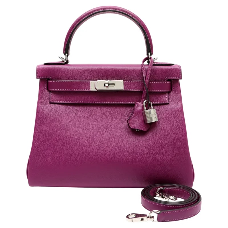 Hermès — Hermès 28 Cm Anemone Kelly W/ PHW — Handbag — resale