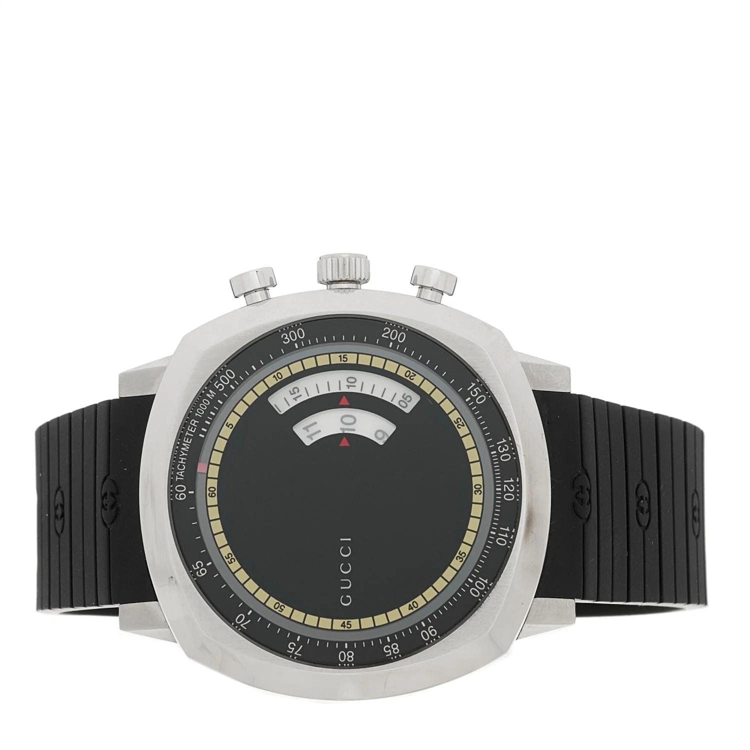 Stainless Steel Rubber 40mm Grip Quartz Black 2