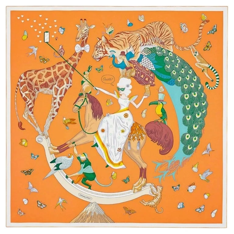Hermès — Hermes Hermes Story By Jonathan Burton Scarf — Accessory — resale