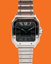 Cartier — Santos de Cartier 39.8mm WSSA0062 Green Dial — Watch — resale