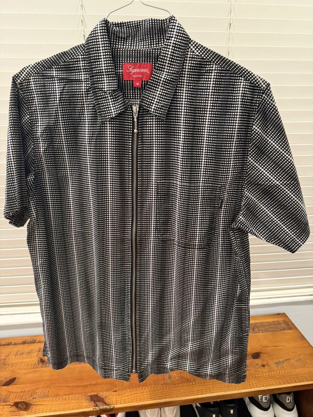 Supreme — Supreme Zip Up Polo Polka Dot — streetwear — resale
