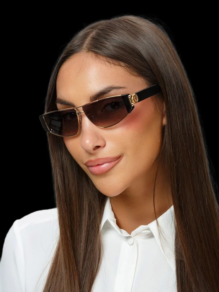 Just Cavalli Sjc179 Metal Frame Sunglasses — Rose Gold 4