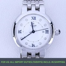 Tudor — Tudor Clair de Rose M35500-0004 34mm Steel Blue Dial Automatic — Watch — resale