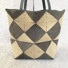 Loewe 25SS Puzzle Fold Puzzle XL Rafia 4