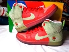 Nike SB Dunk High Pro QS "Strawberry Cough" Sz 5.5M/7W OG Box & 3 Sets of Laces 3