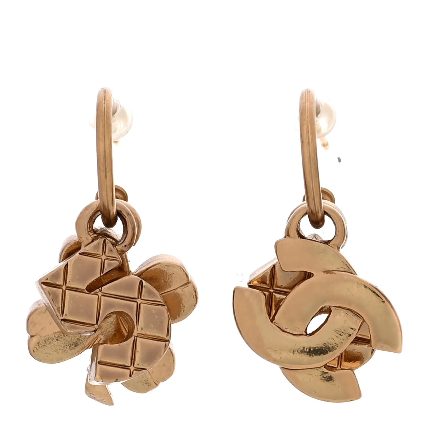 Chanel — Metal Drop No 5 Clover CC — Jewelry — resale