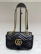 Gucci — Auth Gucci GG Marmont 22 Matelasse — Handbag — resale