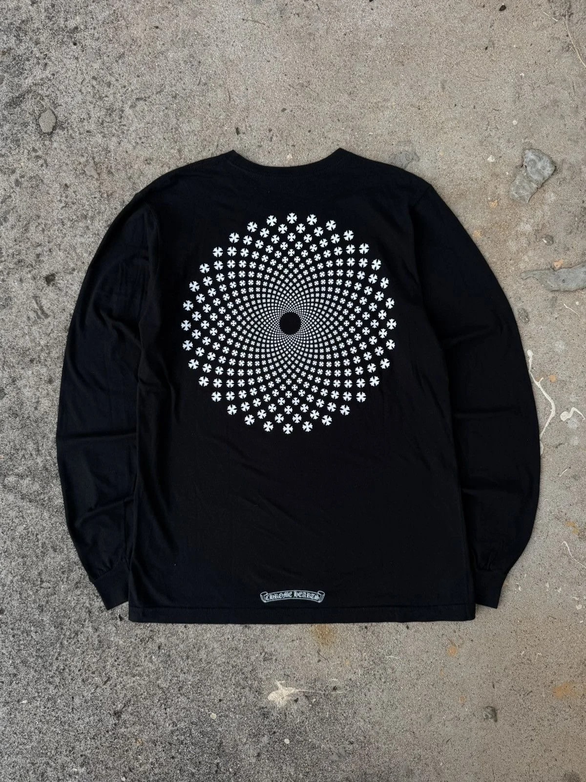 Chrome Hearts — Hearts Spiral Psychedelic Cross Long Sleeve T-Shirt — streetwear — resale