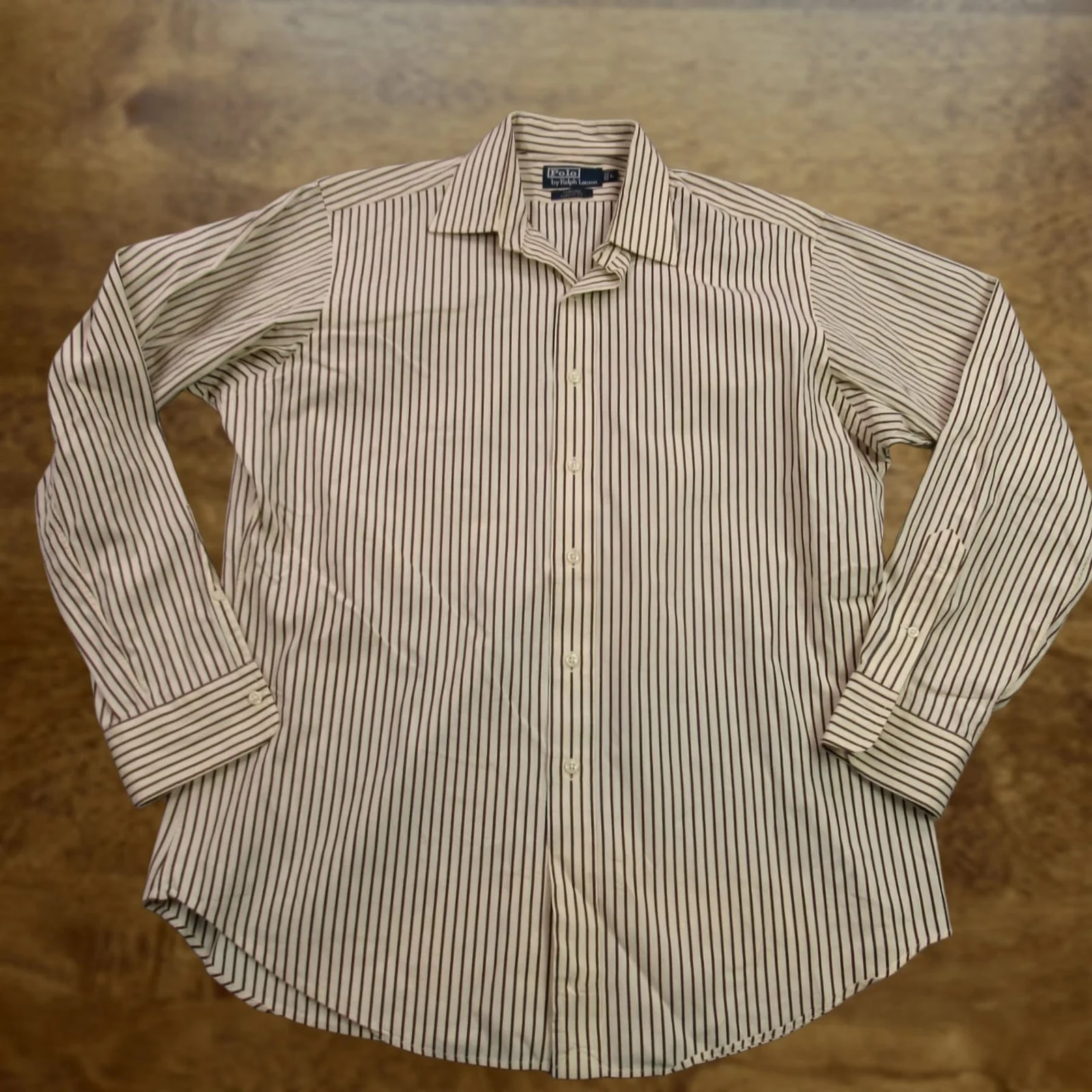 Polo Ralph Lauren — Polo Ralph Lauren Shirt Large Long Sleeve Button-Up Cotton Curham Striped : No — streetwear — resale