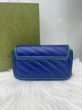 Gucci GG Marmont Mini Enamel Buckle Chain Crossbody Duty Paid 3