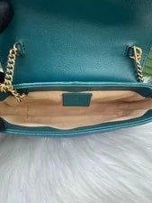 Gucci GG Marmont Mini Enamel Buckle Chain Crossbody Duty Paid 4
