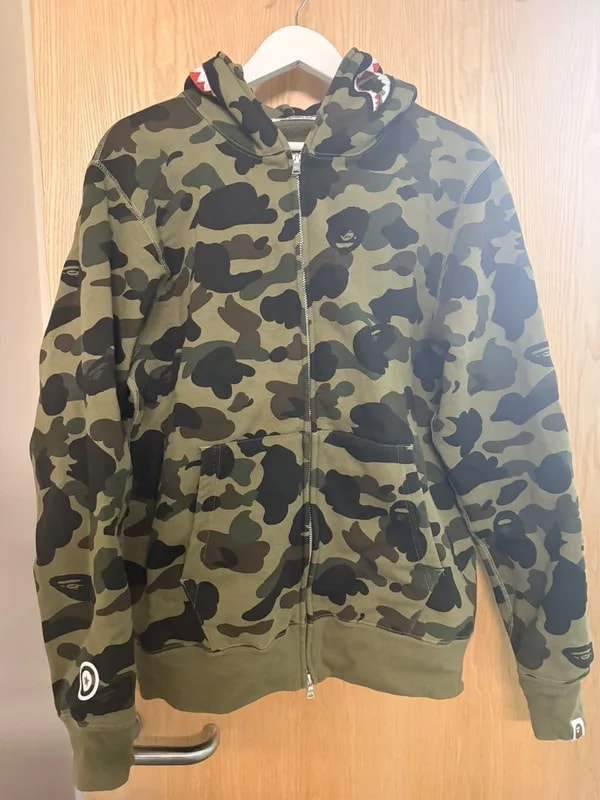 BAPE — Bape 1st Shark Zip Camo — streetwear — resale