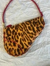 Christian Dior Saddle Leopard Pony Hair John Galliano 3