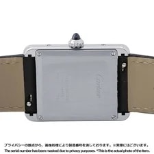 Cartier Tank Must WSTA0041 Stainless Steel / Leather 33.7mm Silver Dial #TZW1429 3