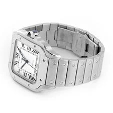 Cartier Santos de LM WSSA0018 Stainless Steel 39.8mm Silver Dial #TKW653 2