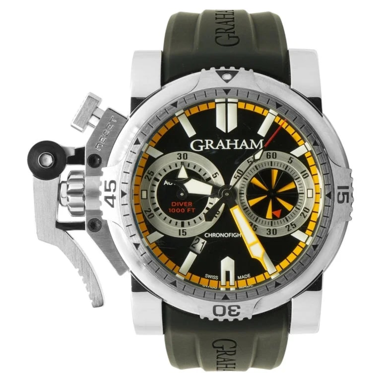 Graham — Graham Stainless Steel Chronofighter Oversize Dive Turbo 47mm — Watch — resale