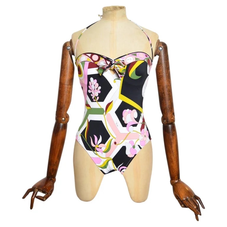 Emilio Pucci — 2000’s Emilio Pucci One Piece Swimsuit / Bathing Suit / Swimming Costume — Designer Shoe — resale