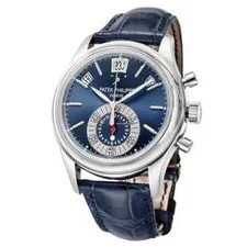 Patek Philippe — Patek Philippe Annual Calendar Chronograph Platinum 5960P-015, Blue Dial — Watch — resale