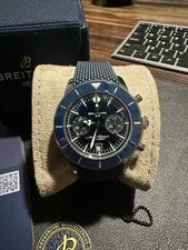 2026 Breitling AB0156161C1S1 Superocean Heritage B01 Chronograph Blue 42mm 2