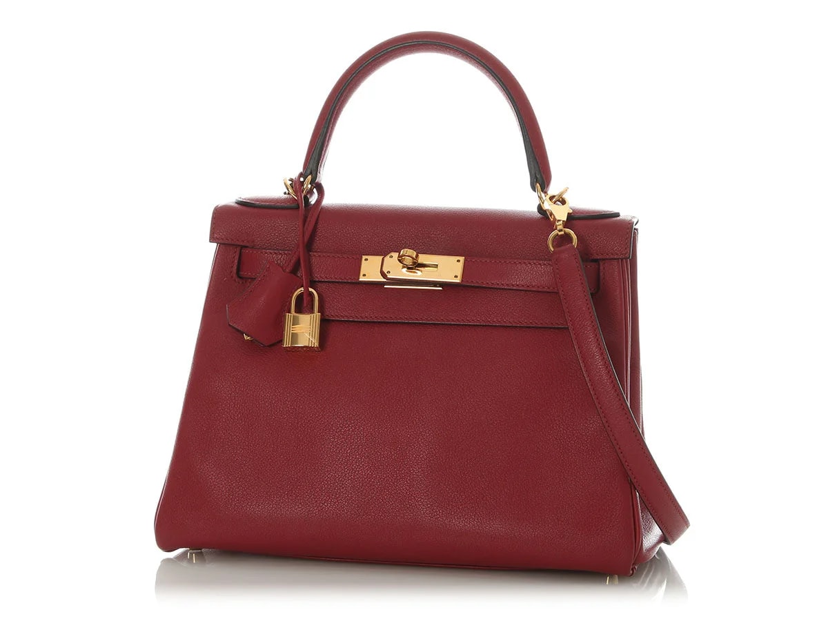 Hermès Grenat Evercolor Kelly 28 2
