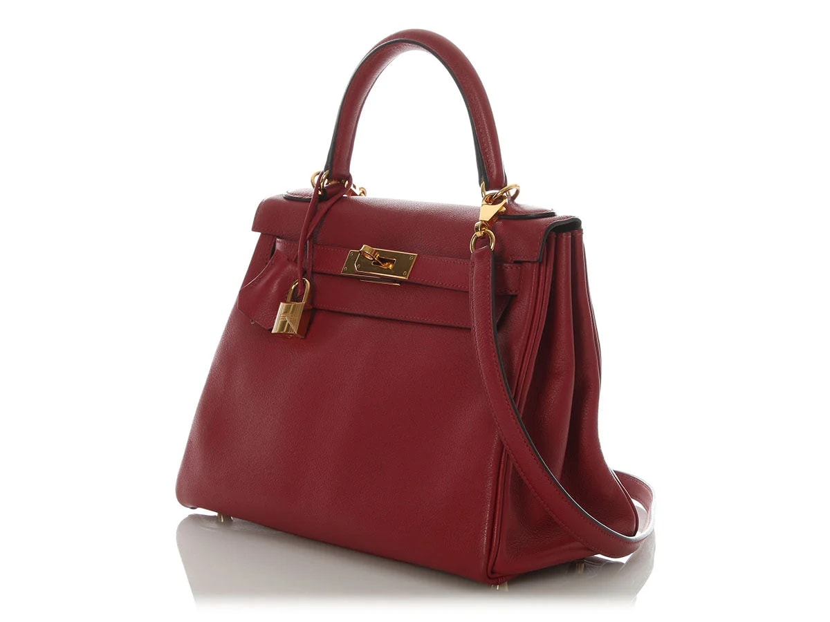 Hermès Grenat Evercolor Kelly 28 3