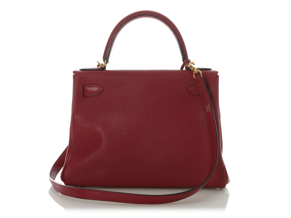 Hermès Grenat Evercolor Kelly 28 4