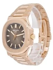 Patek Philippe Nautilus 18k Rose Gold Brown Dial 40mm B/P '18 5711/1R 3
