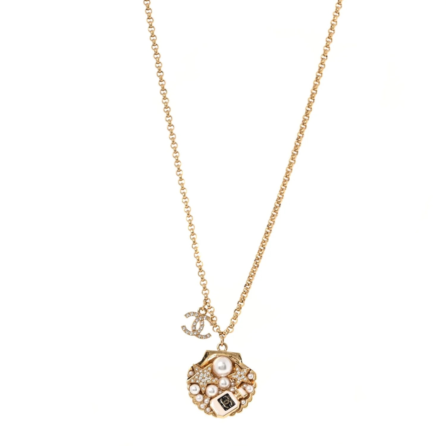 Chanel — Metal CC Shell — Jewelry — resale