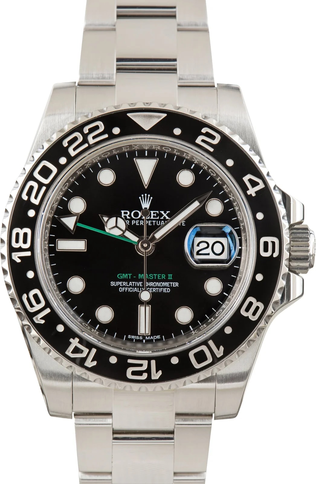 Rolex — Black Chromalight Dial Rolex GMT-Master II Ref 116710LN — Watch — resale
