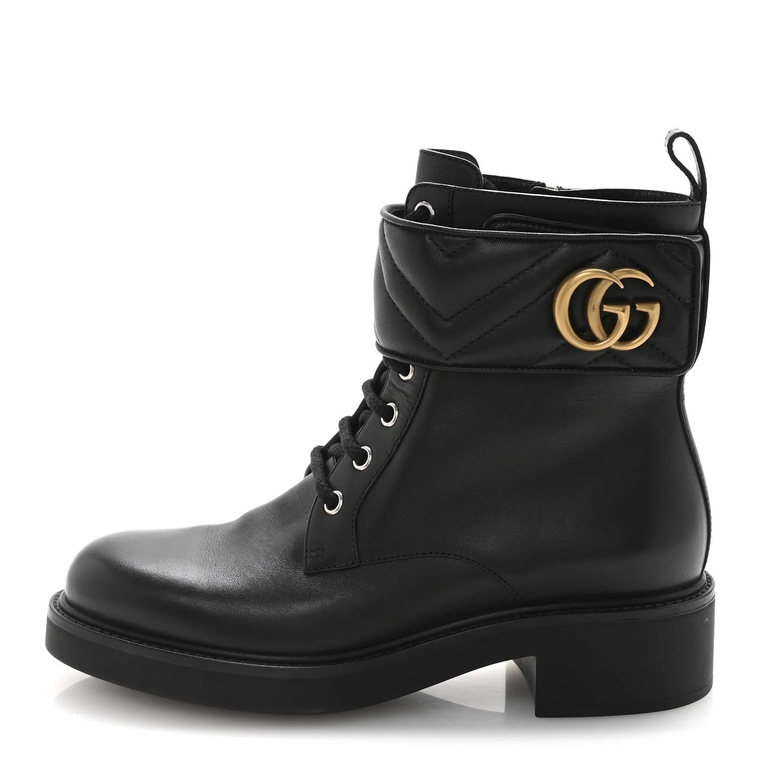 Gucci — Flores Matelasse GG 40mm Ankle 37.5 — Designer Shoe — resale