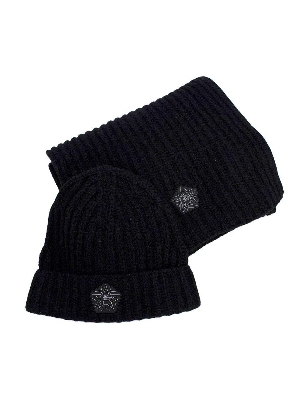 Fusalp — Fusalp X Zenith Ribbed Beanie and Scarf Set — Accessory — resale