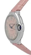 Cartier Ballon Bleu WSBB0002 3489 Pink Dial Stainless Steel 33MM Lady Automatic 3