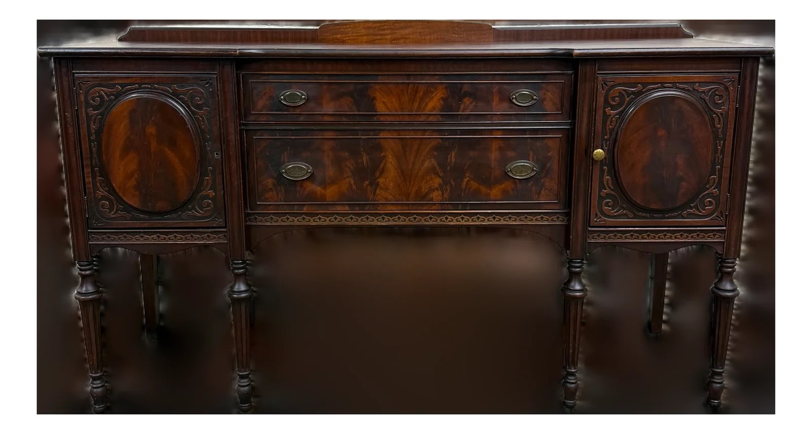 Antique Edwardian Sheraton Revival Or Federal Sideboard — Furniture — resale