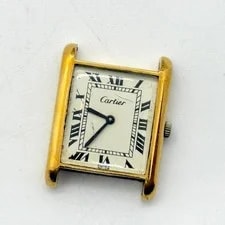 Cartier Must Tank Gold Hand-Wound White Dial Square Case 4