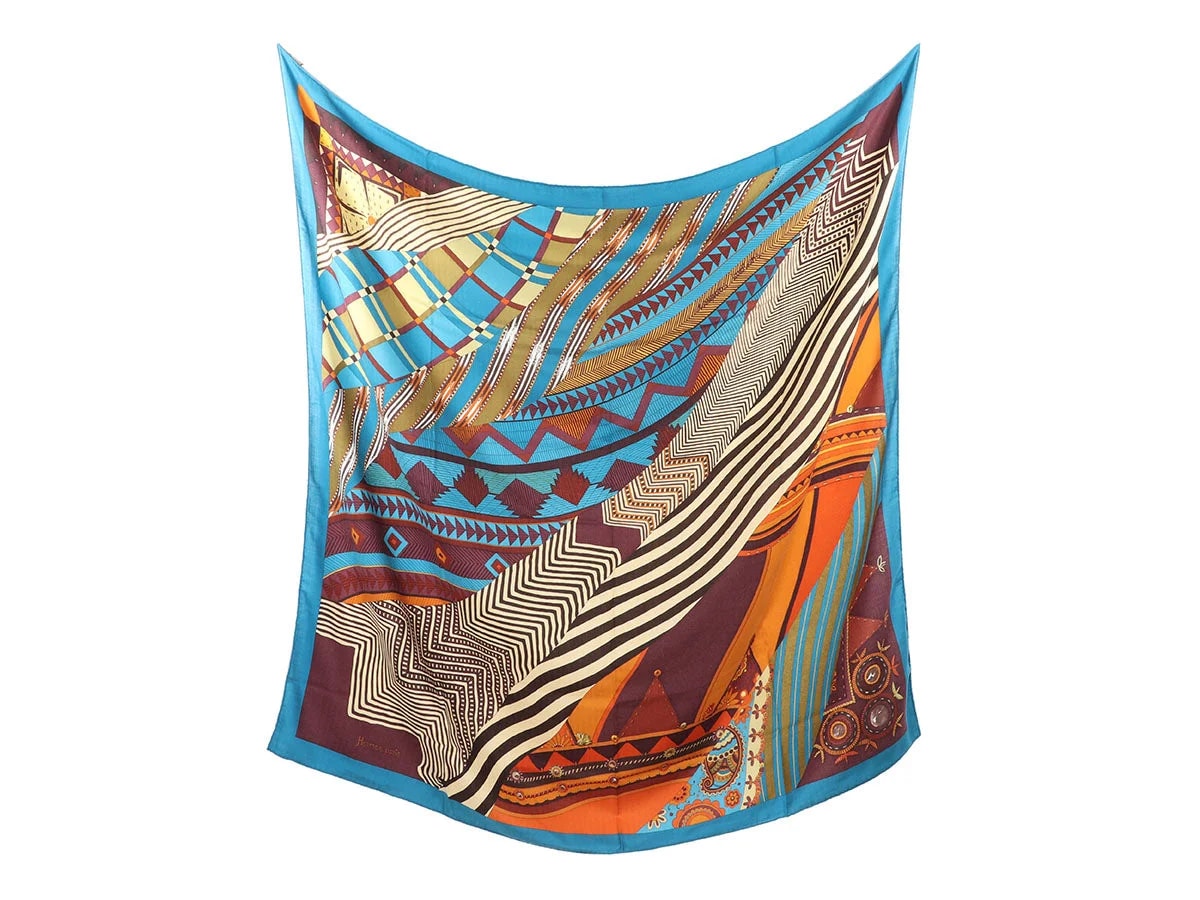 Hermès — Hermès Coupons Indiens Shawl 140cm — Accessory — resale