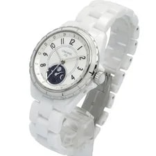 Up To 60 000 Yen OFF Chanel J12 Fers de Lune Moon Phase Ceramic S Whi 2
